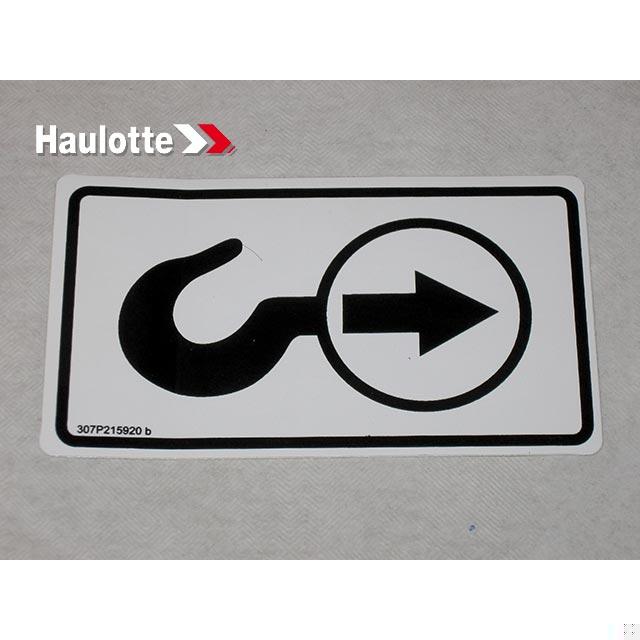 307P215920 Lifting Point Sticker | Genuine Haulotte