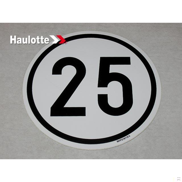 307P216110 Label | Genuine Haulotte