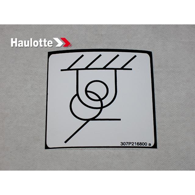 307P216800 Label | Genuine Haulotte
