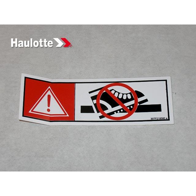307P218580 Label | Genuine Haulotte