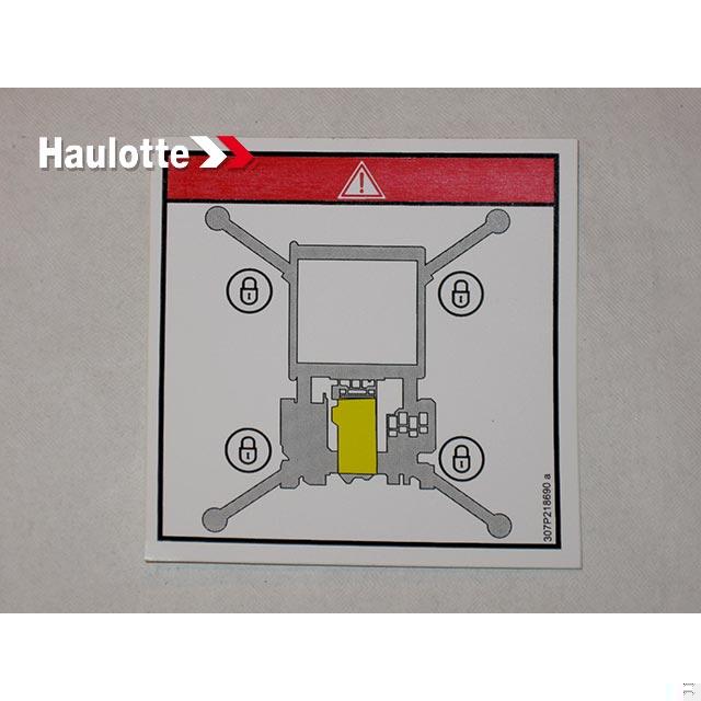 307P218690 Label | Genuine Haulotte