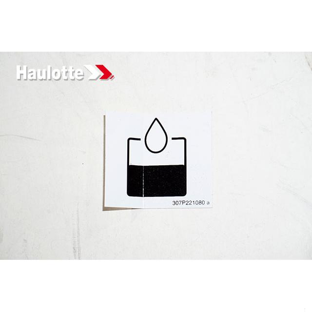 307P221080 Label | Genuine Haulotte