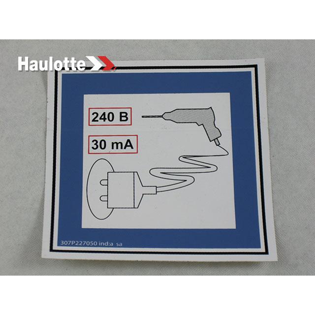 307P227050 Information Explanation 30 240 | Genuine Haulotte