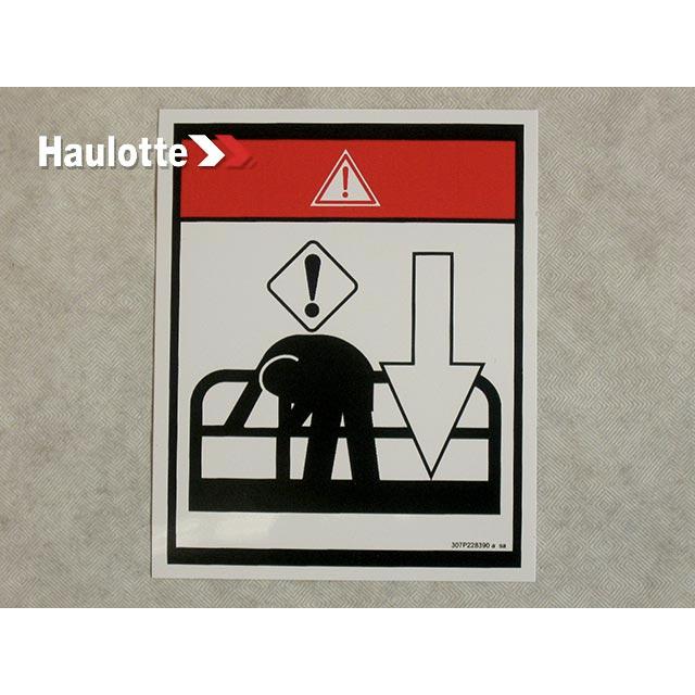 307P228390 Label | Genuine Haulotte