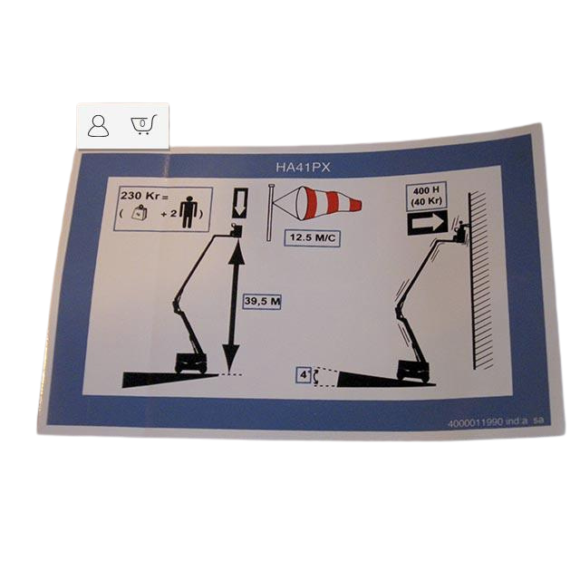 4000011990 Height Label | Genuine Haulotte