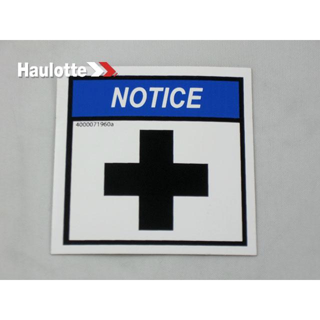 4000071960 Decal-Battery Positive | Genuine Haulotte