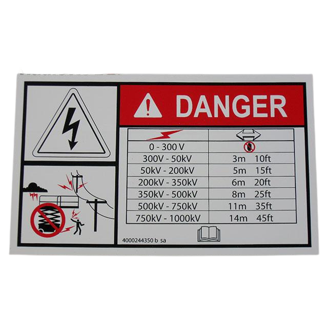 4000244350 Electrocution Danger | Genuine Haulotte