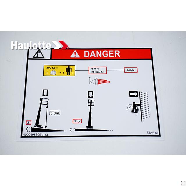 4000498890 Load Height 6 | Genuine Haulotte