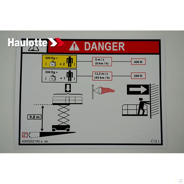 Part Number 4000502150 Load Height C12 fits Haulotte