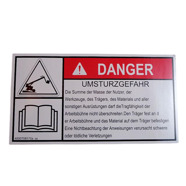 4000708570 Info-Explanation Label | Genuine Haulotte