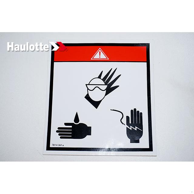 4000713040 Info-Explanation Label | Genuine Haulotte