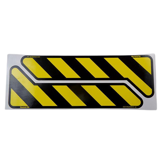 4001052030 Danger Jeu De 2 Bandes Signalisation Zebra Jaune Noir | Genuine Haulotte