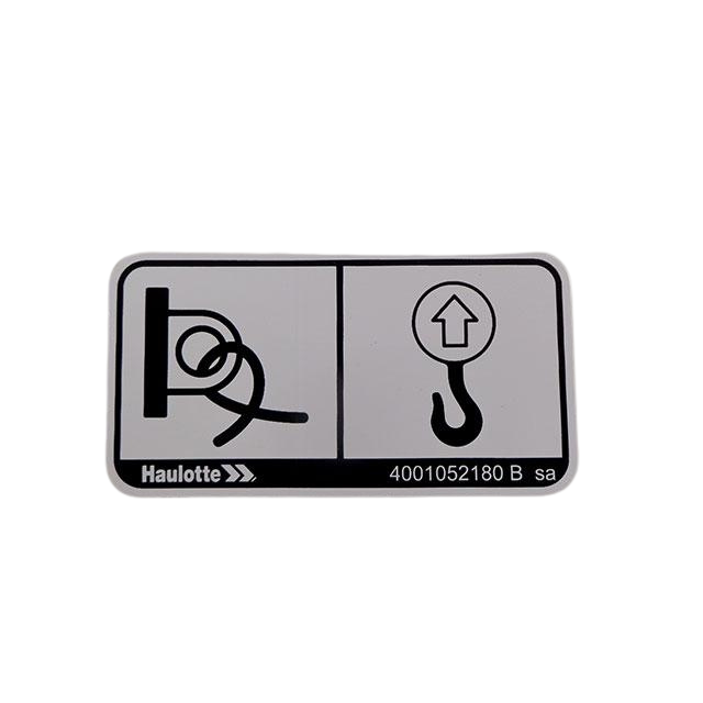 Part Number 4001052180 Machine Anchor Point Label fits Haulotte