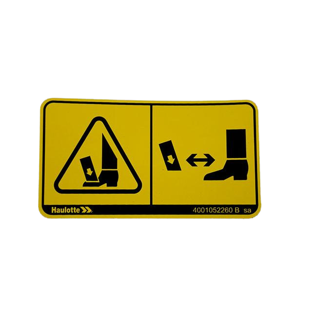 4001052260 Feet Injury Label | Genuine Haulotte