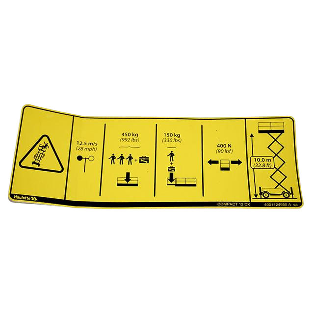4001124950 Load Height | Genuine Haulotte