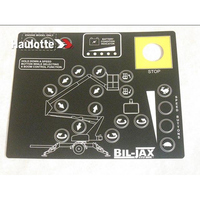 A-00681-D Control Box Decal Overlay-Upper Articulating W/Jib Rotate | Genuine Haulotte