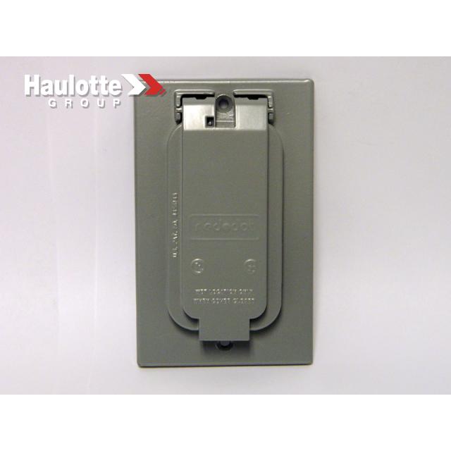Part Number B01-10-0392 Cover-Vertical Gfi Receptacle, #Ccgv fits Haulotte