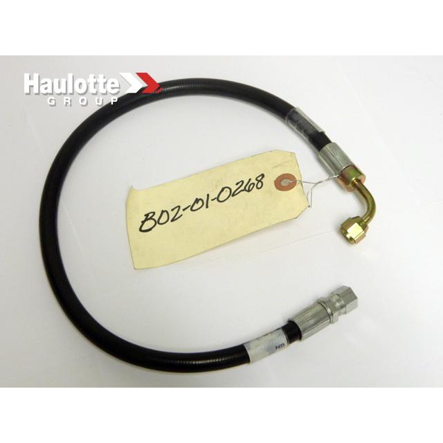 Part Number B02-01-0268 Hose, Hydraulic, G34-100R7-#4X23.625In fits Haulotte