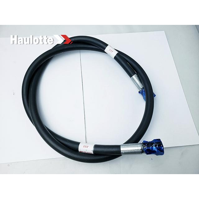 Part Number B02-01-0333 Hose, Hydraulic, #6 X 55In With #6 Fmorfs Str (Ext) (Red) And #6 Fmorfs Str (Ext) (Red) fits Haulotte
