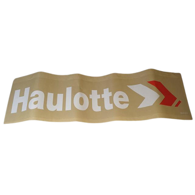 B06-00-0161W Decal-'Haulotte Biljax'-5 X 31.25 White/Red On Clear | Genuine Haulotte