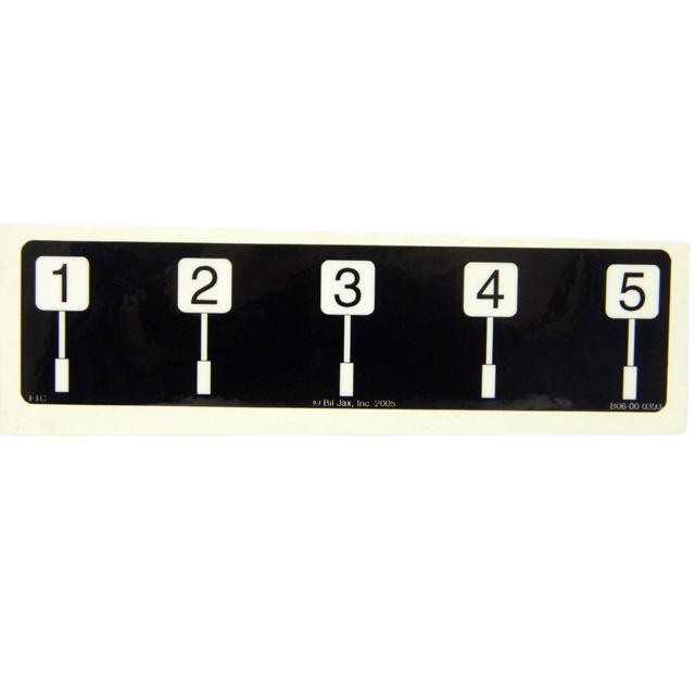 Part Number B06-00-0393 Decal-Basket Control, #Id, 6In fits Haulotte