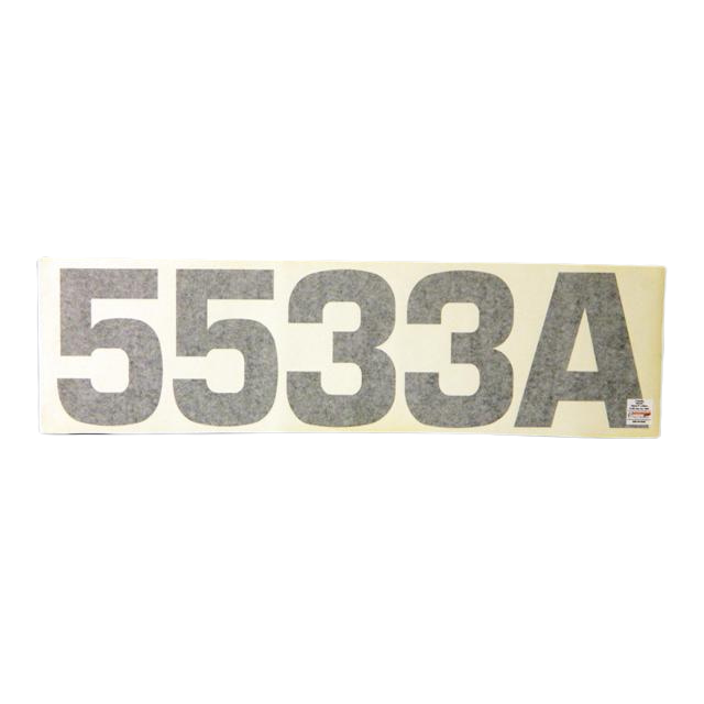 B06-00-0540 Decal-5533A-Black Clear Vinyl With Black Letters, 23In W X 6In H | Genuine Haulotte