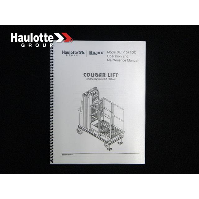 Part Number B33-01-0014 Manual-Operation-Maintanance-Xlt-1571Dc fits Haulotte