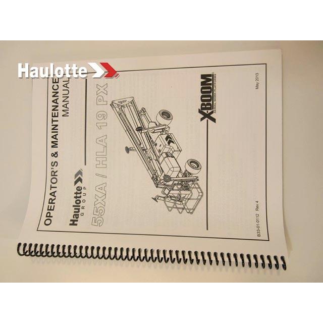 Part Number B33-01-0112 Manual-Operation-55Xa fits Haulotte