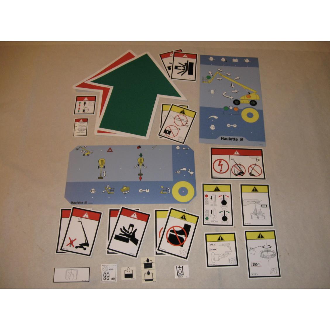 KITETIQH212325TPX Label Kit | Genuine Haulotte