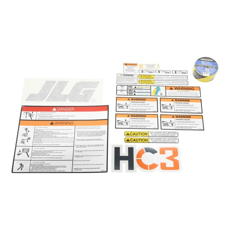 JLG 1001270509 Kit, Platform Decal - Genuine JLG Replacement Part | BHE Lift Parts