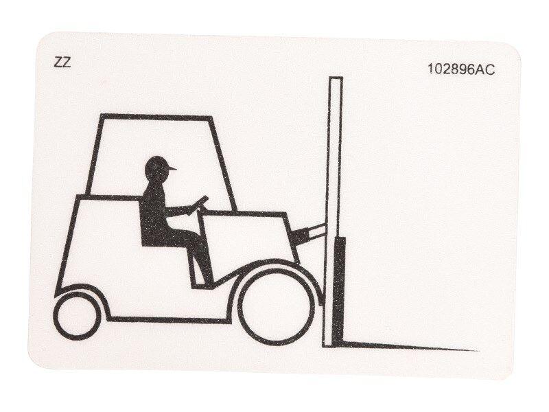 SJ102896 Decal Fork Lift Boot