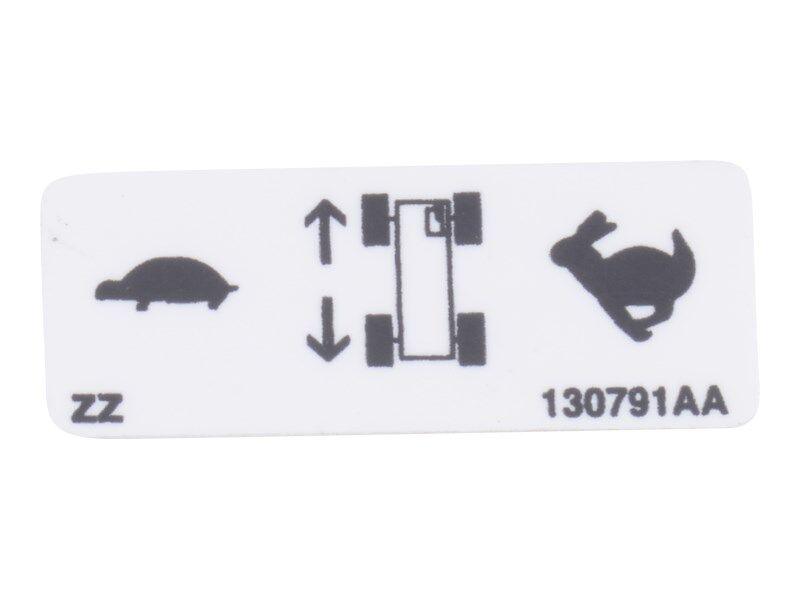 SJ130791 Range Low High Label