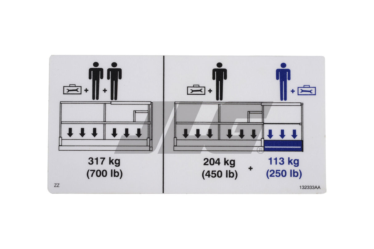 132333 Calcomanía, Capacidad | Secuestrar en vuelo