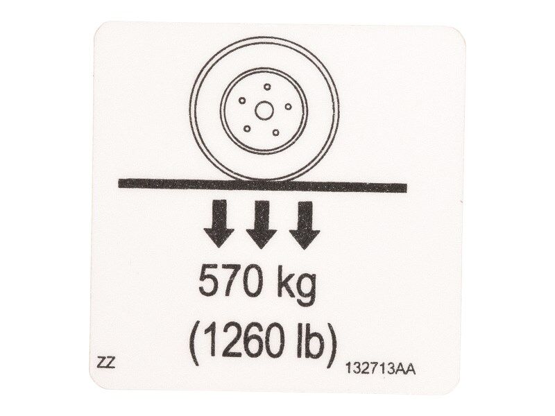 132713 Decal, Wheel Load | Skyjack