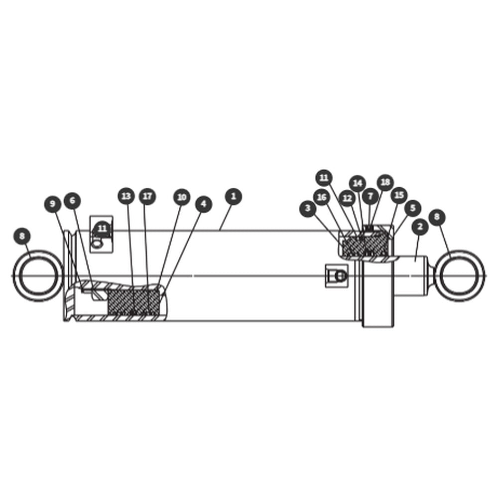 Part Number 0074799-3 CYL 3.50 9.50 1.75 LEVEL/STEER | Genuine Snorkel