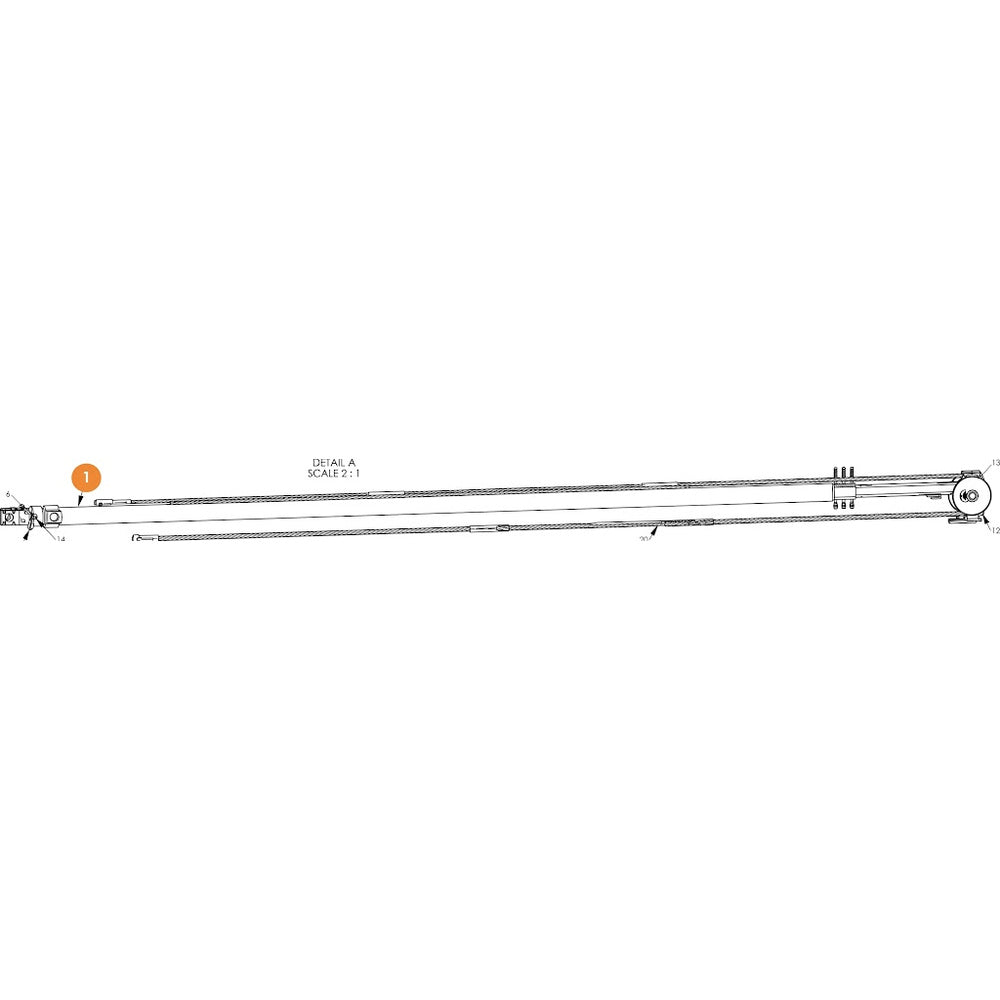 Part Number 1430666 Extend Cylinder, 3.50X 173 X 2 | Genuine Snorkel