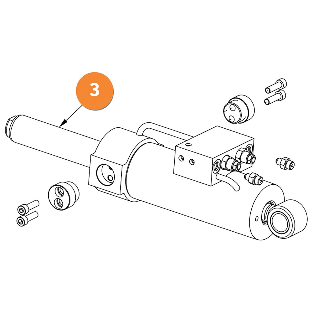 Part Number 6040116-000-3 Slave Cylinder, 3.25X7.31X1.25 | Genuine Snorkel