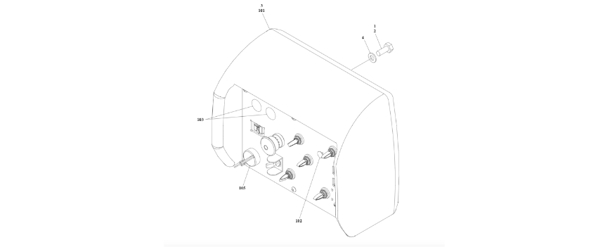 0273615 Ground Control Box Installation diagram of the JLG part number.