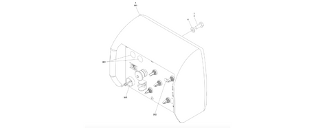 0273615 Ground Control Box Installation diagram of the JLG part number.