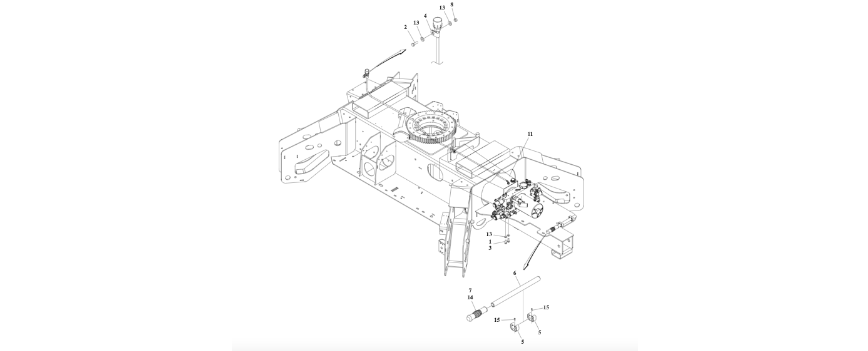 0273617 Control Valves Installation Control Valves Installation diagram of the JLG part number.
