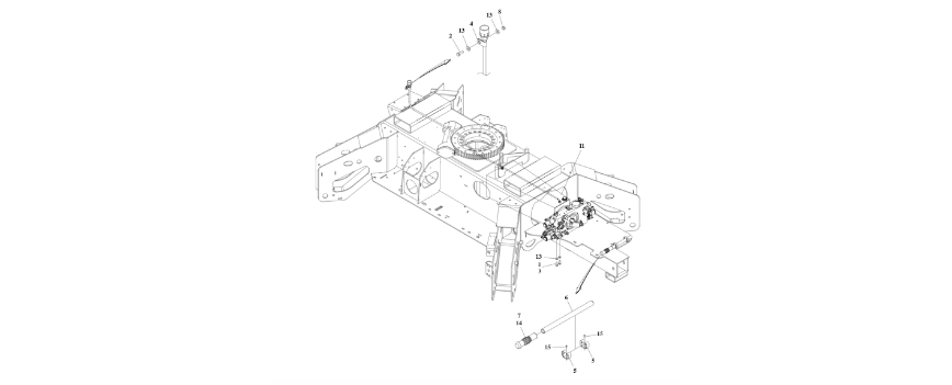 0273619 Control Valves Installation Control Valves Installation diagram of the JLG part number.
