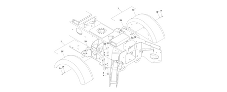 0273625 Fenders Installation (Without Mudflaps) diagram of the JLG part number.