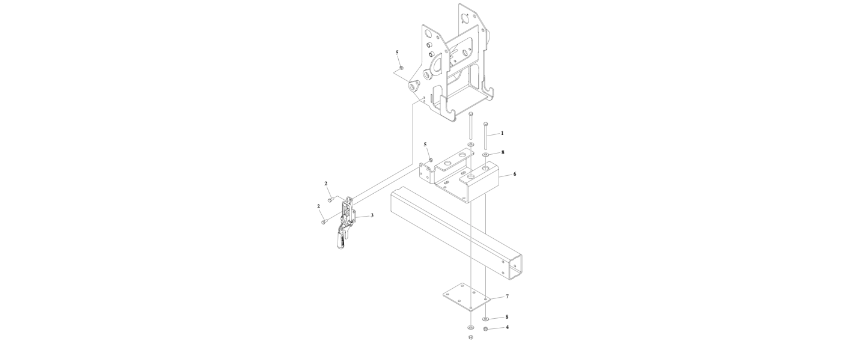 0273627 Transport Lock Assembly diagram of the JLG part number.