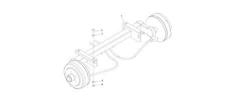 0273652 Axle Installation with Mechanical Brakes diagram of the JLG part number.