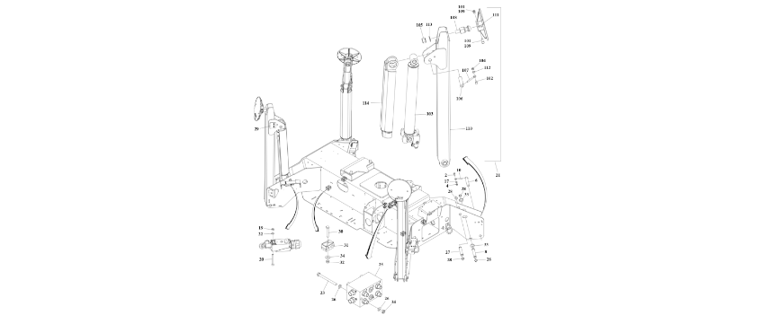0273712 Outrigger Installation (T350) diagram of the JLG part number.