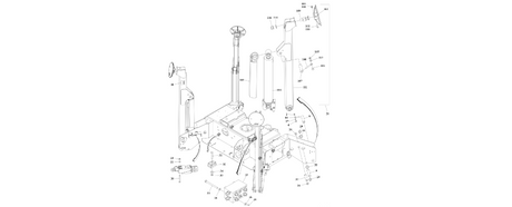 274375 Outrigger Installation (T500J) diagram of the JLG part number.