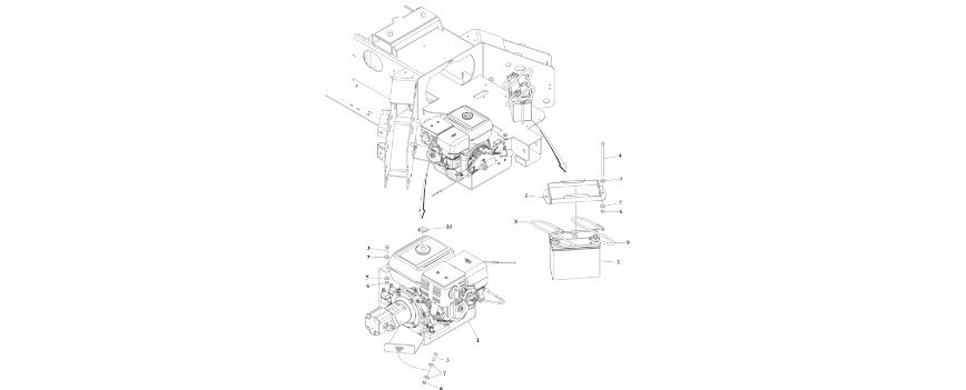 0273939 Honda Engine Installation diagram of the JLG part number.