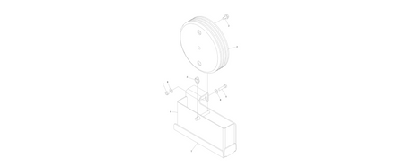 0274293 Outrigger Non-Marking Pad Covers diagram of the JLG part number.