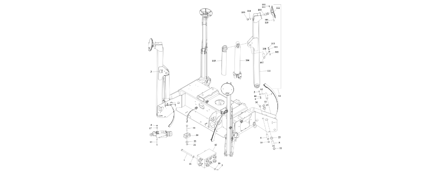 0274321 Outrigger Installation (T500J) diagram of the JLG part number.