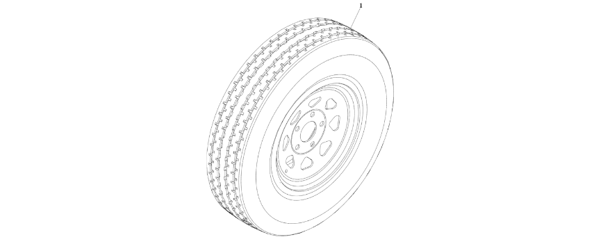 0274351 Tire and Wheel Installation 185R14C diagram of the JLG part number.